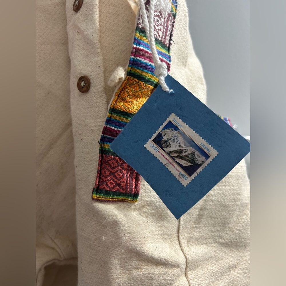 Handmade in Nepal men’s top button up - Picture 7 of 7
